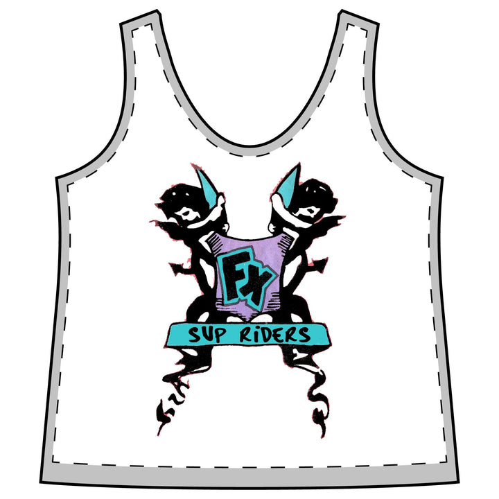 Women's Surf FX Cherub SUP Riders Sporty Racerback Tank