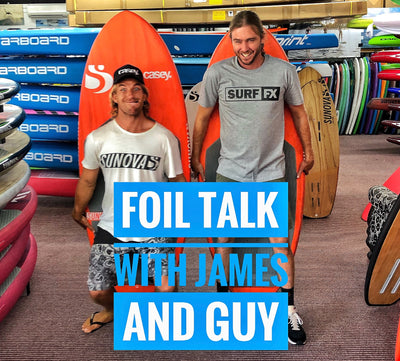 James Casey and Guy Talk Sunova Foilboards