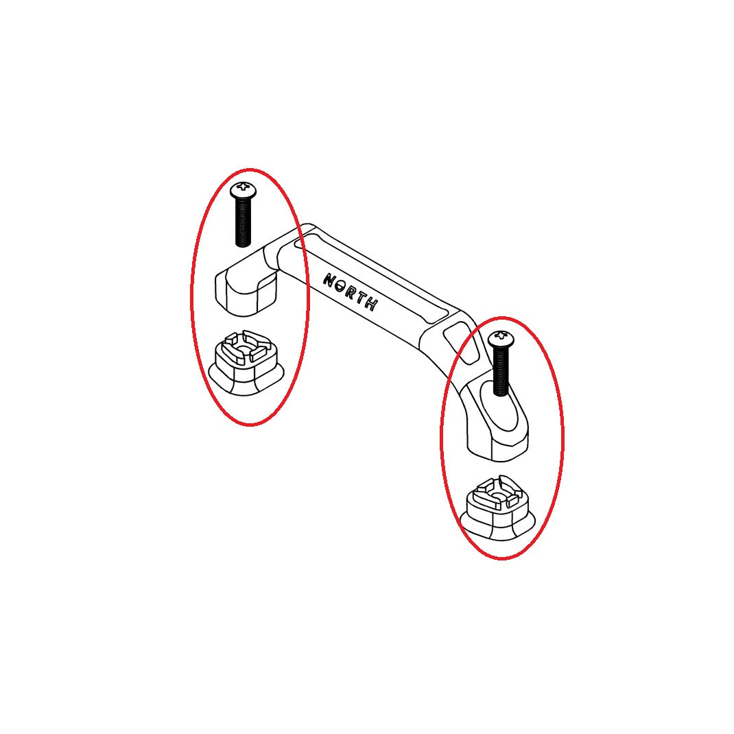 North Twintip Kiteboard Handle 15MM Extension