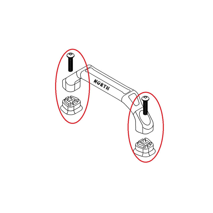 North Twintip Kiteboard Handle 15MM Extension